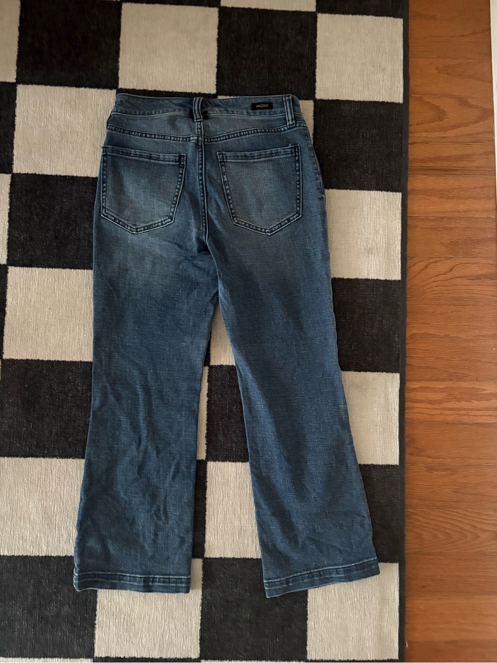 Liverpool Women's Dark Blue Cropped Straight Jeans